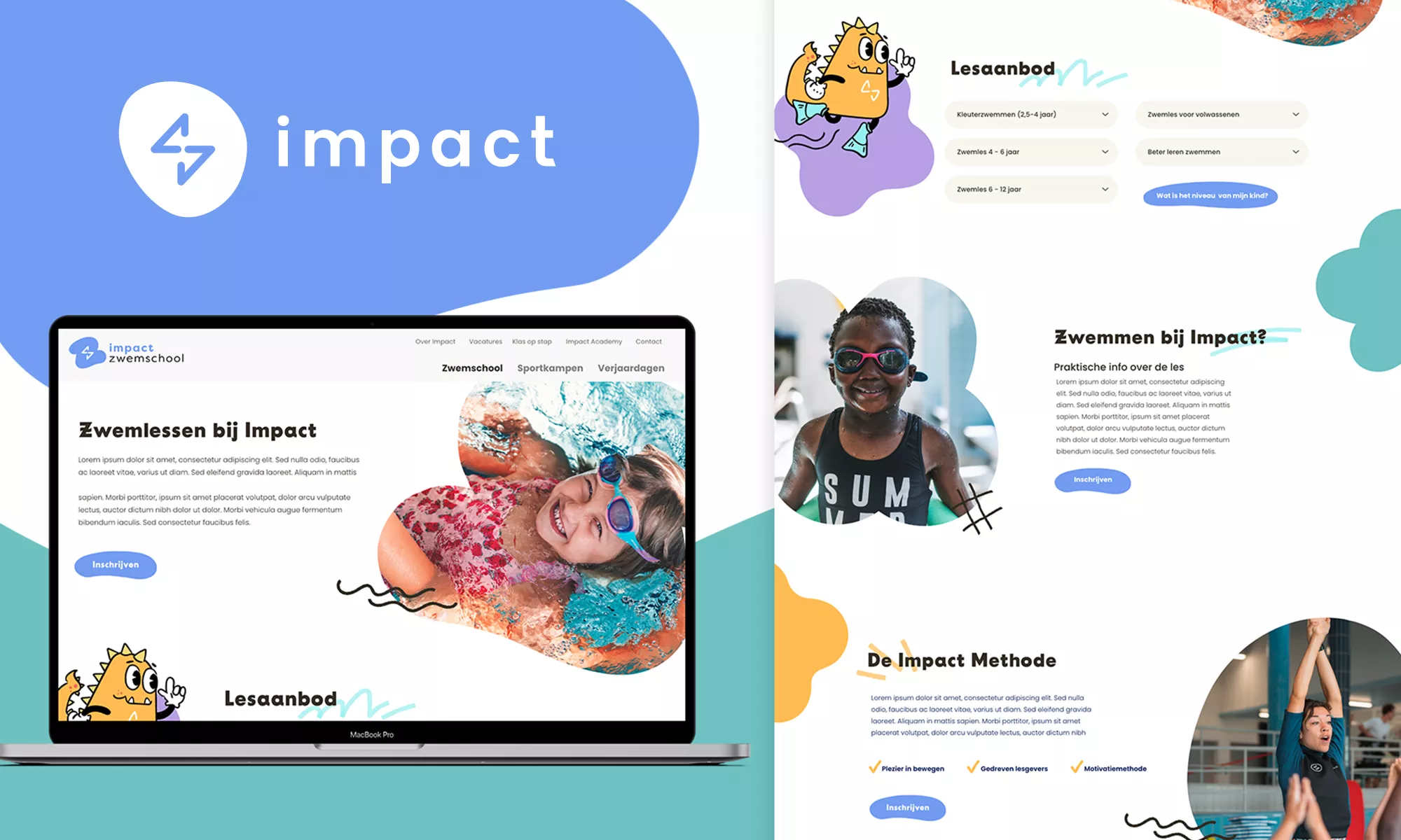 voorbeeld van de impact website