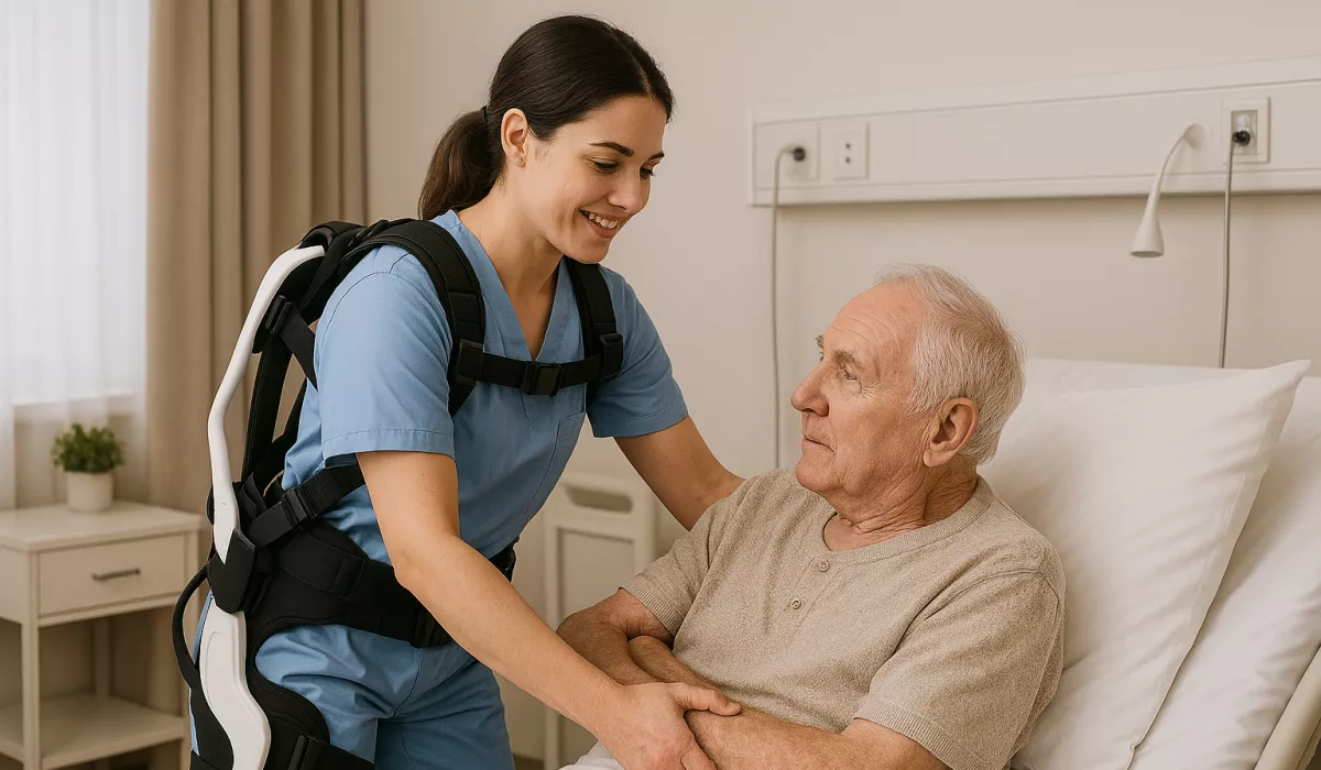 AI gegenereerd Exoskeletten in de ouderenzorg