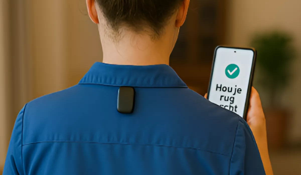 hou je rug recht sensor
