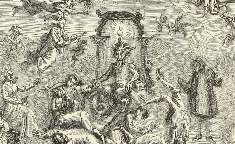 © Bartholomeus Spranger - detail van frontispies voor het Dictionnaire infernal van Jacques Collin de Plancy (1863)