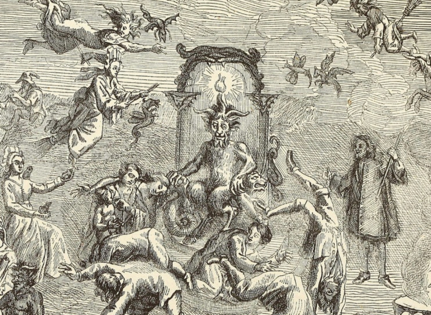 © Bartholomeus Spranger - detail van frontispies voor het Dictionnaire infernal van Jacques Collin de Plancy (1863)
